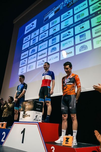 Geoffrey Millour Winning Men's Race in French Cycling esports national championship