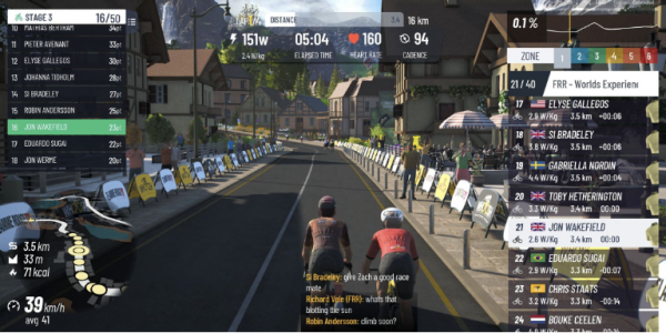 2024 UCI Cycling Esports World Championship Routes MyWhoosh - MyWhoosh Racing