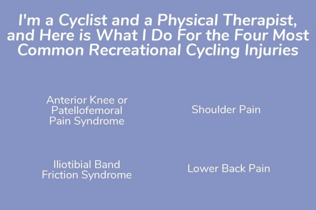 Common recreational cycling injuries image