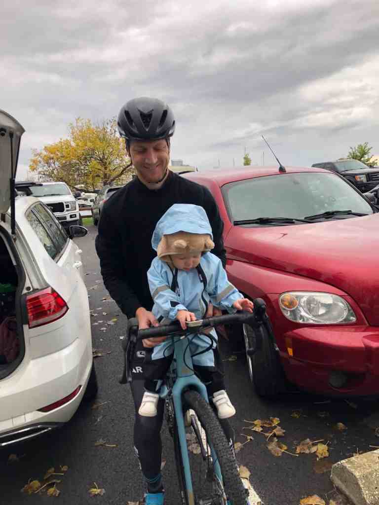 Elite Cyclist Tom Corrigan & Son