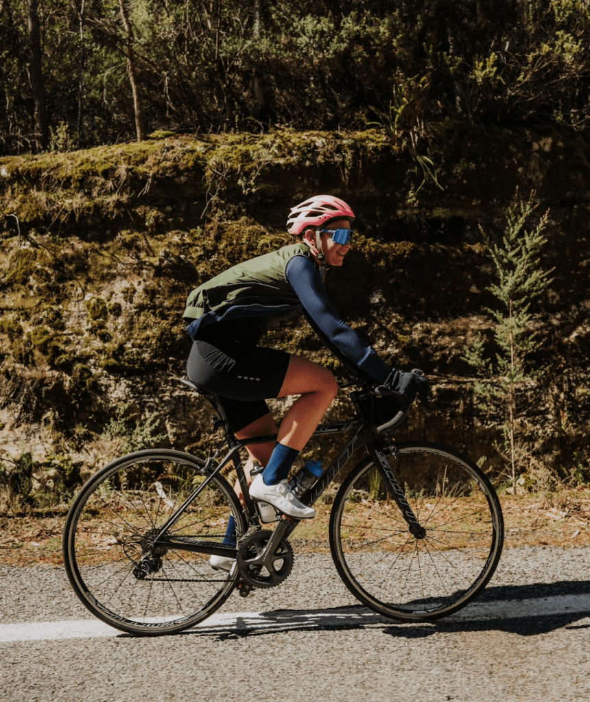 Elite Esports Cyclist Kate Trdin Hill Climbing