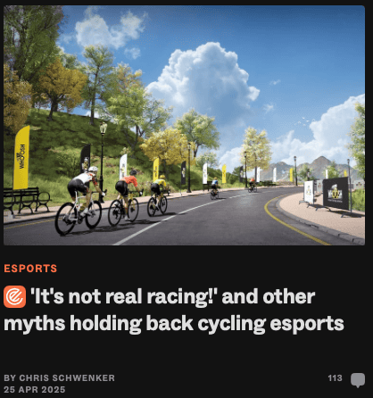 Escape Collective Myths about cycling esports