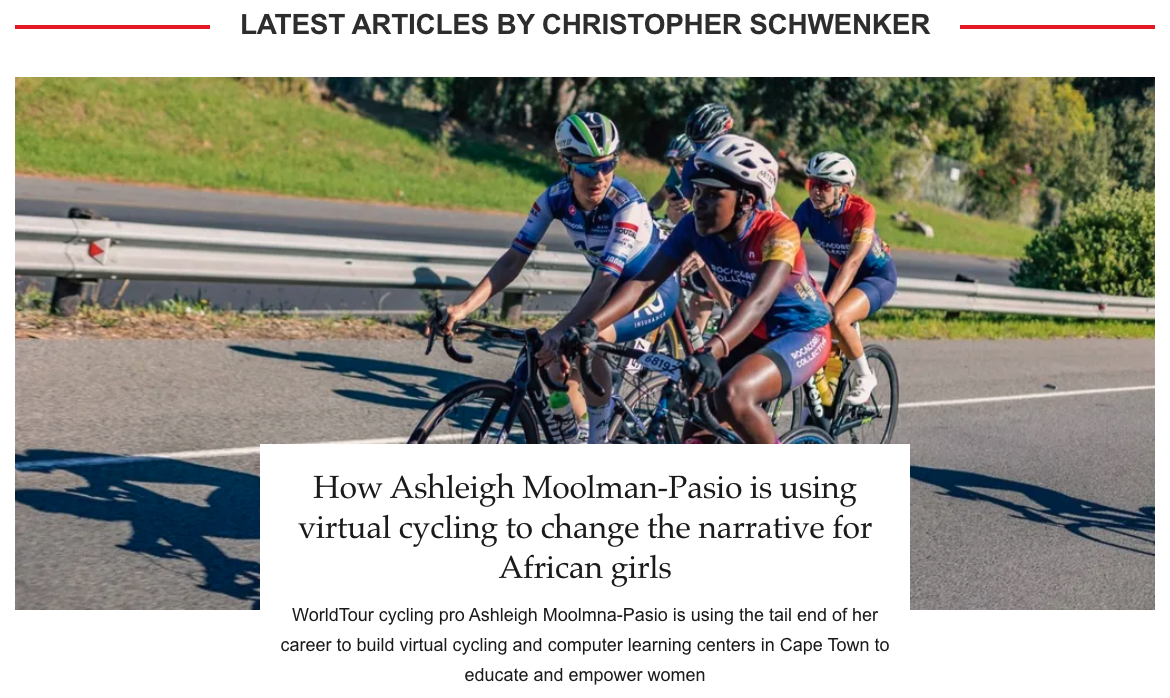 Freelance Work Cycling Weekly Ashleigh Moolman-Pasio