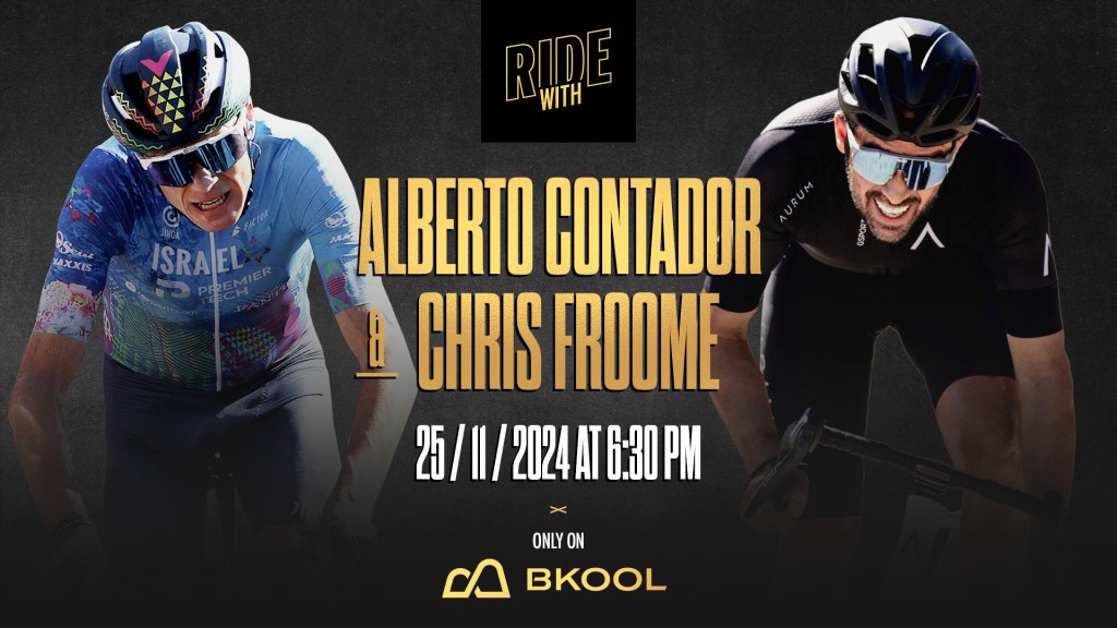 Froome vs. Contador on indoor cycling app BKOOL