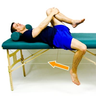 5 Best Cycling Psoas Muscle Exercises-supine hip flexor stretch