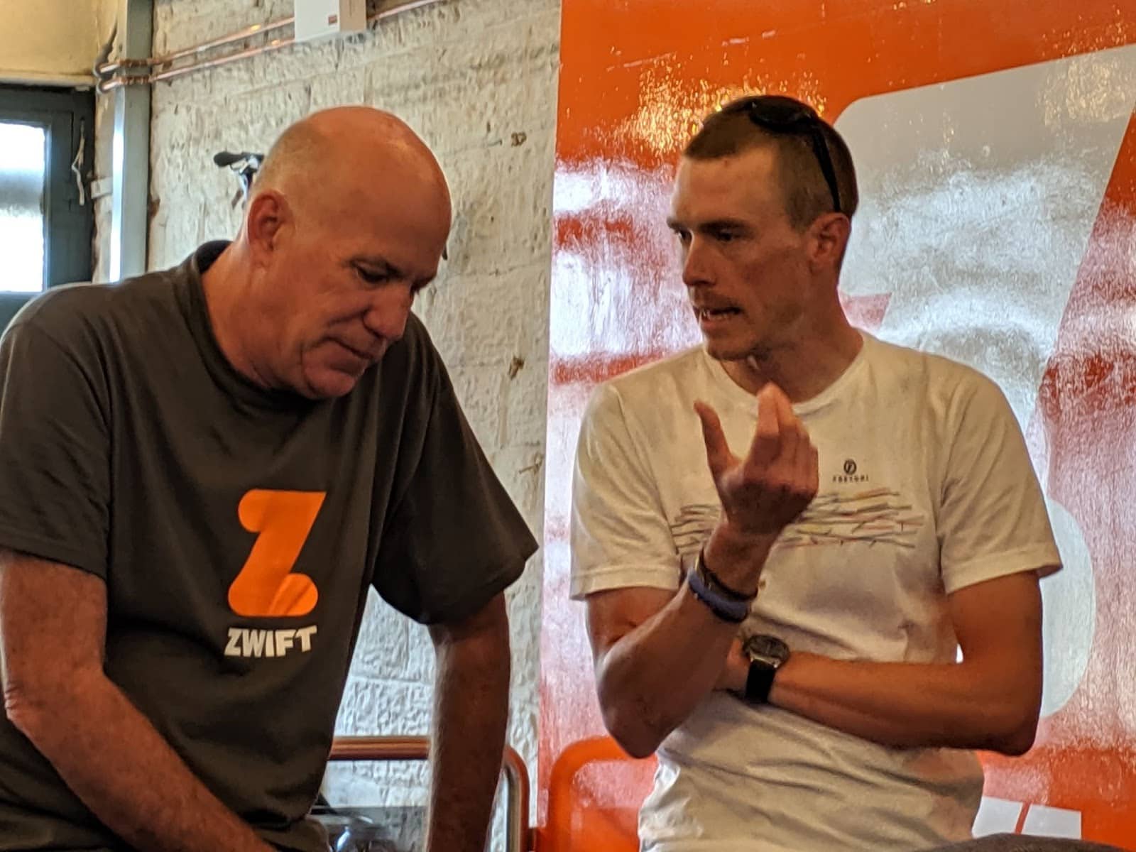Cycling announcer for Zwift Dave Towle
