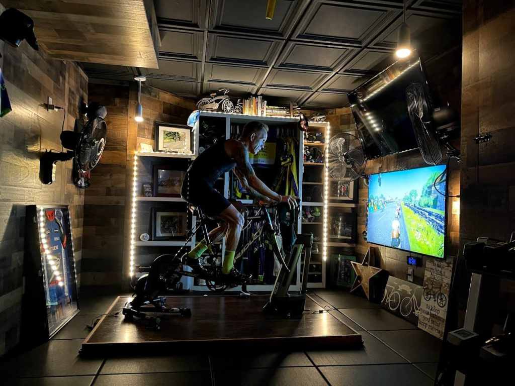 Author's virtual cycling space