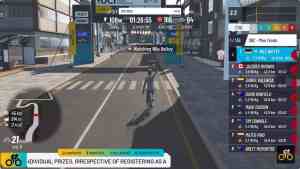 MyWhoosh Sunday Race Club Introduction - Mile Battey Race Finish