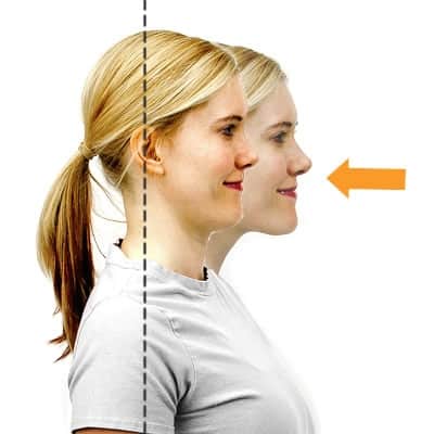 Posture Exercises for Cyclists-chin tuck