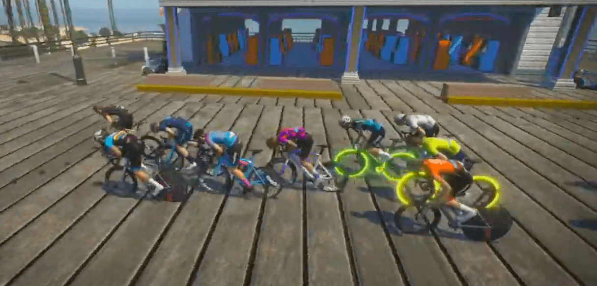 Zwift virtual cycling avatars