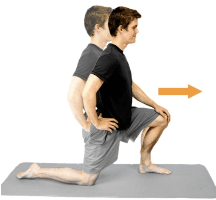 hip flexor stretch for Recreational cycling injury