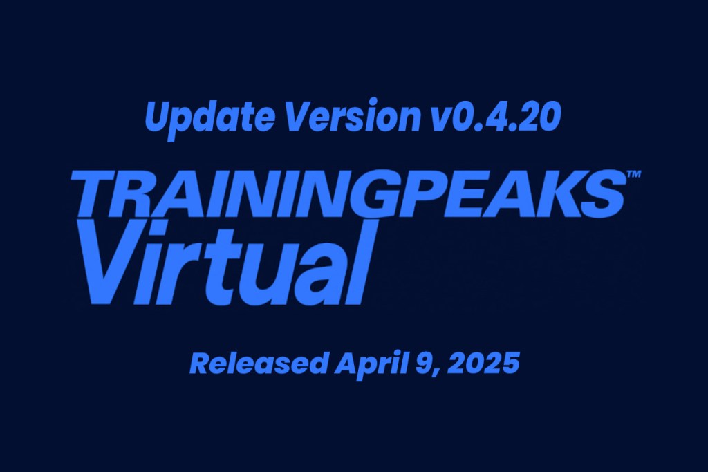 Training Peaks Virtual Update v0.4.20