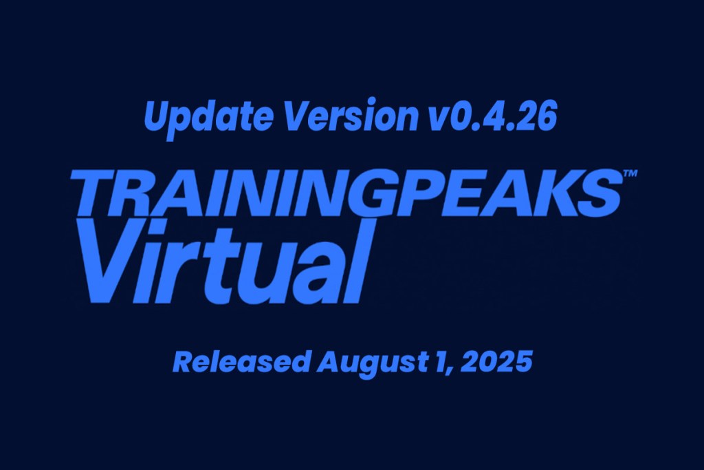 Training Peaks Virtual Update v0.4.26