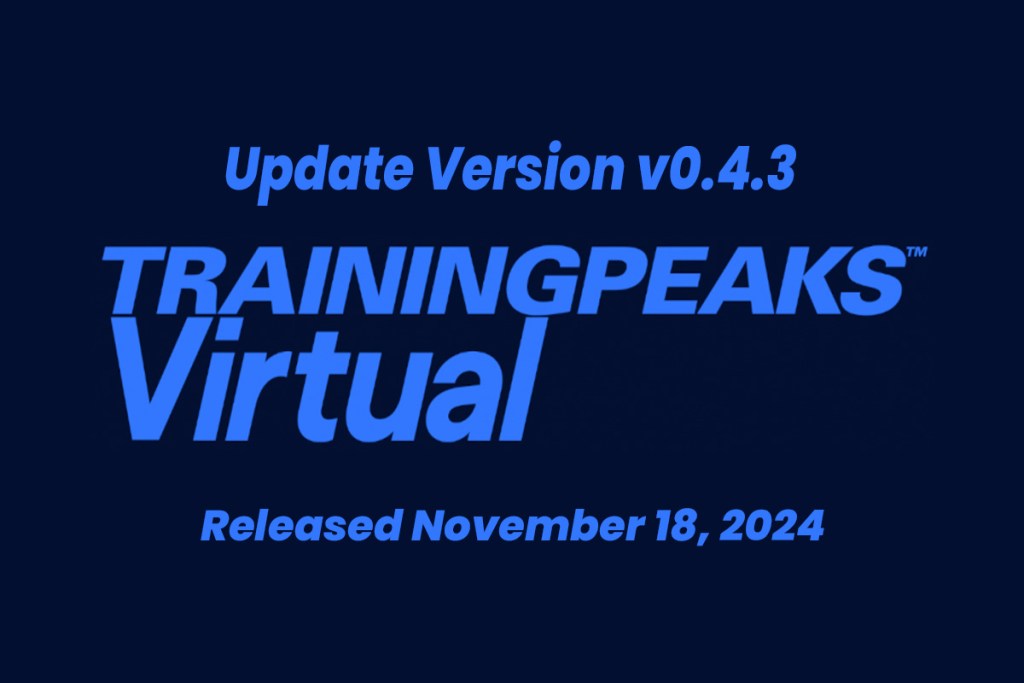 Training Peaks Virtual Update v0.4.3