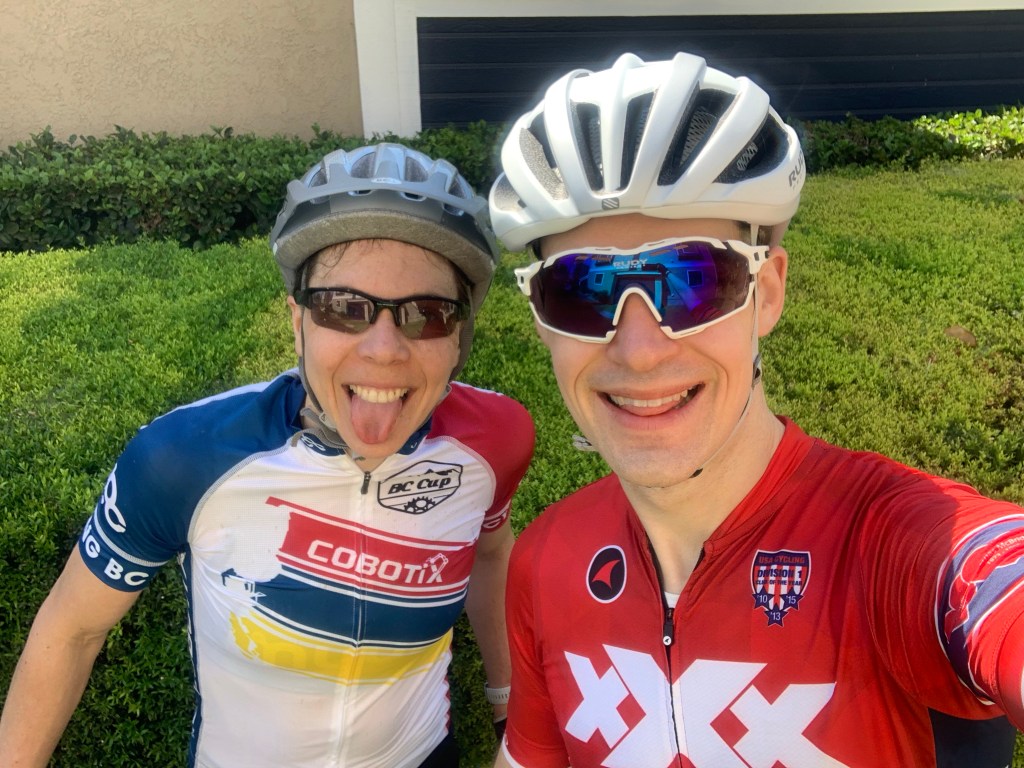 USA Cycling Esports National Champion Jacquie Godbe’s 2024 New Year’s Cycling Resolutions husband John