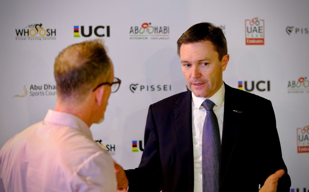 VVN Most Impactful People in Cycling Esports 2024 - Dave and Chris in Abu Dhabi