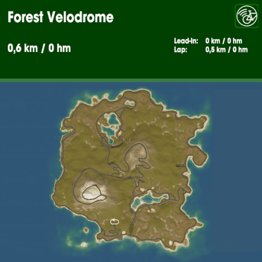 indieVelo forest Velodrome route card
