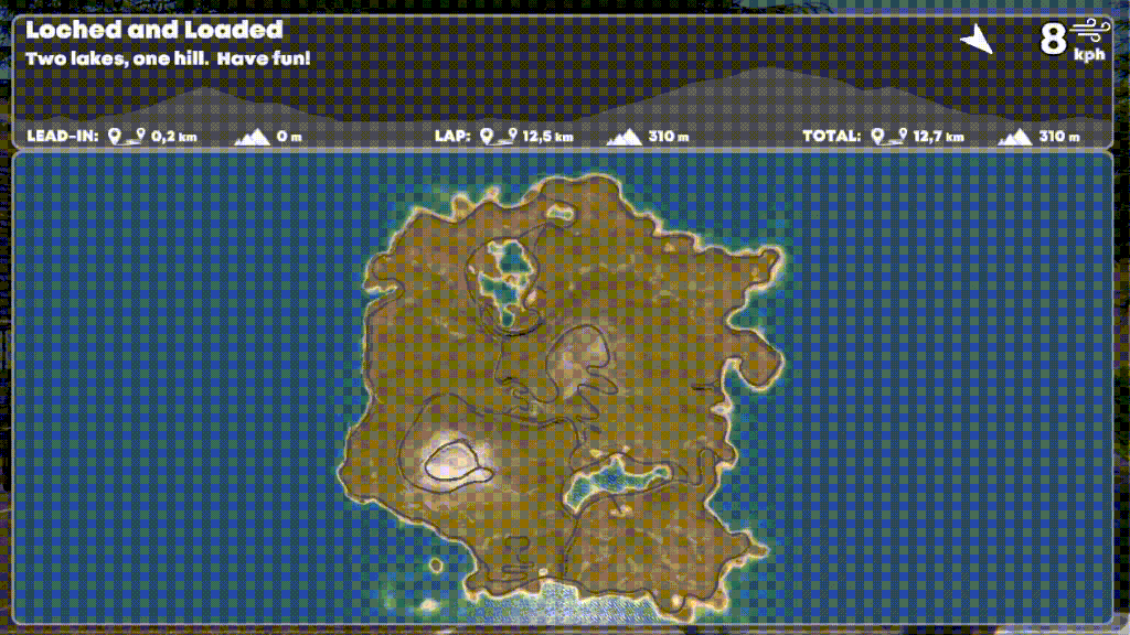 indieVelo Loched and Loaded route
