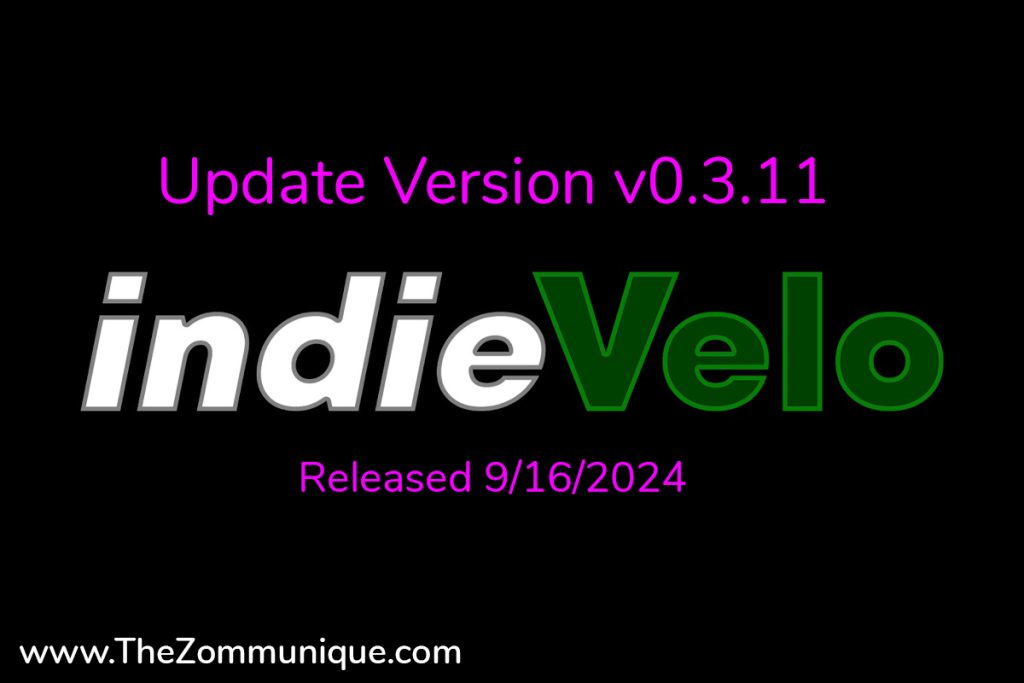indieVelo Update v0.3.11