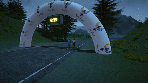 indieVelo in-game branding on banner