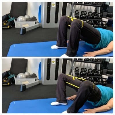 Glute Strength Training for Cyclists bridge exercise